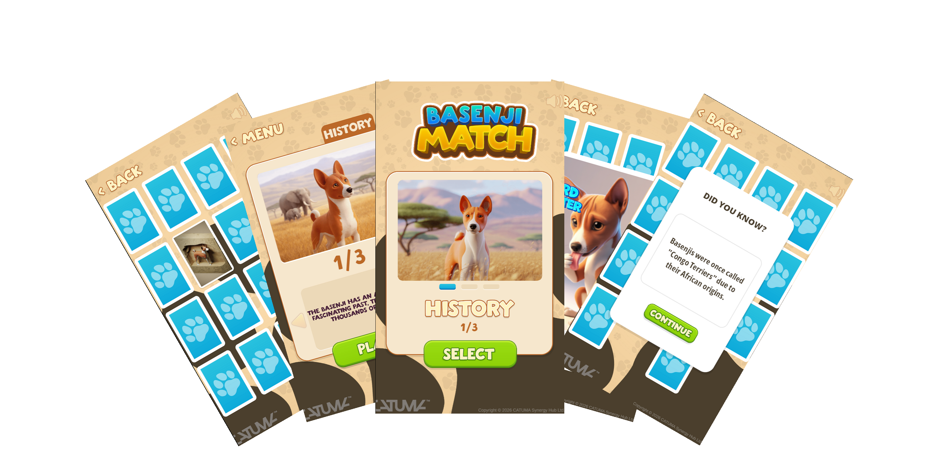 Basenji Match game preview